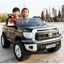 Двухместный детский электромобиль JJ 2255 EBLR-2, Toyota Tundra, кожаное сиденье